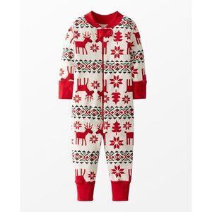 Hanna Andersson Holiday Dear Deer HannaJams Sleeper Size 18-24M
